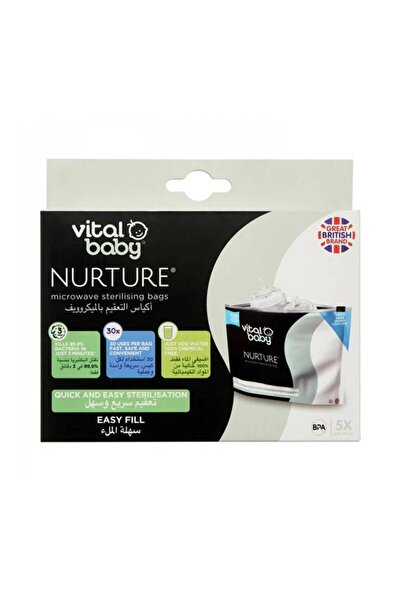 VİTAL BABY Vital baby nertcher microwave sterilization bags - 5 bags