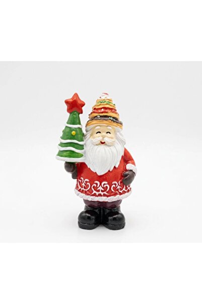 HOME ACCENTS Декоративна коледна фигурка Дядо Коледа с коледно дърво и шапка-...