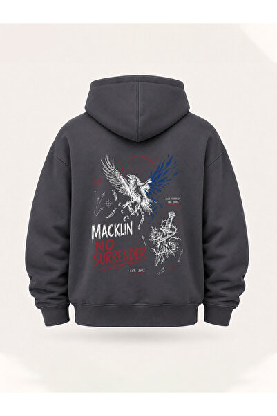 darkopia Unisex Men's and Women's No Surrender Design Text Printed Oversize 3...