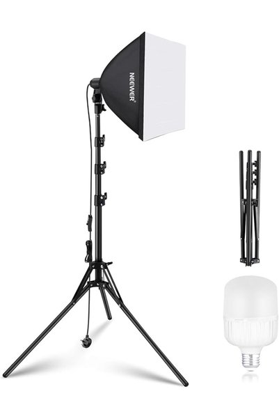 NEEWER 700W Equivalent Softbox Lighting Kit 2 Pack, Photo Studio Equipment