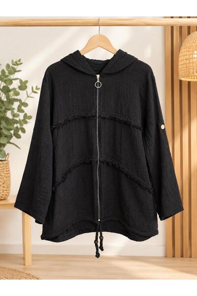 Aksoy Authentic Müslin Fermuarlı Ceket