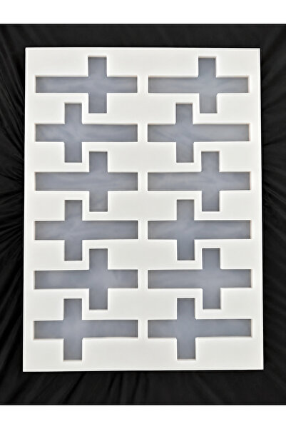 12'li Haç Epoksi Silikon Kalıbı 7x12 cm | Reçine Döküm Kalıbı