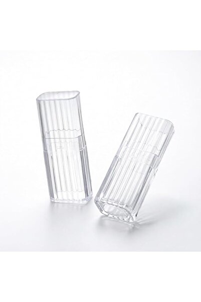 Duomama Domama Travel Transparent Cotton Swab Holder Set - Portable Dispenser...