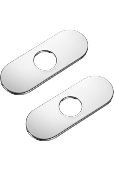 GENERAL 2PCS 6 inch Sink Faucet Hole Cover,Deck Plate Escutcheon for Kitchen ...