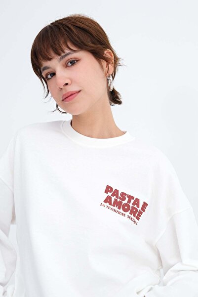 Addax Baskılı Uzun Kollu T-shirt B10792