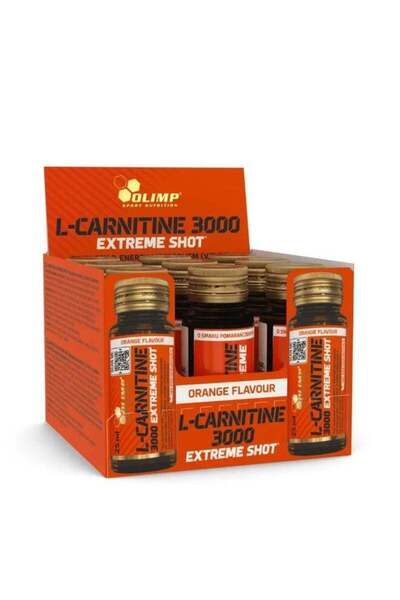 OLIMP SPORT NUTRITION L-Carnitine 3000 Extreme, Orange Flavour, 9 Vials – Boo...