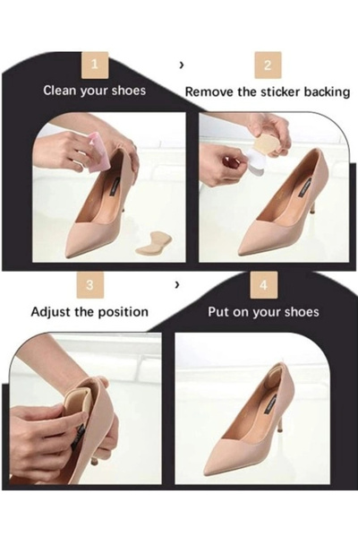 shopwave 5 mm Shoe Heel Anti-Shock and Reducing Pad 2-Pack (5047)