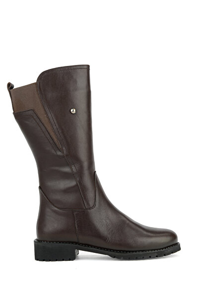 Ziya , Women's Genuine Leather Boots 16319Z88042 Brown