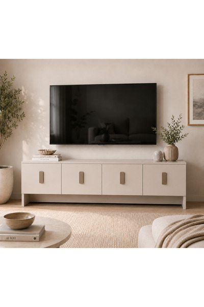 ALONEX HOME Star TV Ünitesi 180 cm 4 Kapaklı Modern Çok Amaçlı Televizyon Seh...