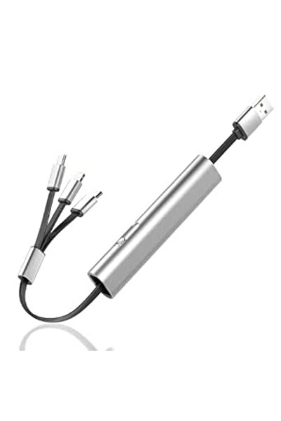 SYOSI 3 in 1 Multi Charging Cable, Multi USB Charger Cable with Type-C, Micro...