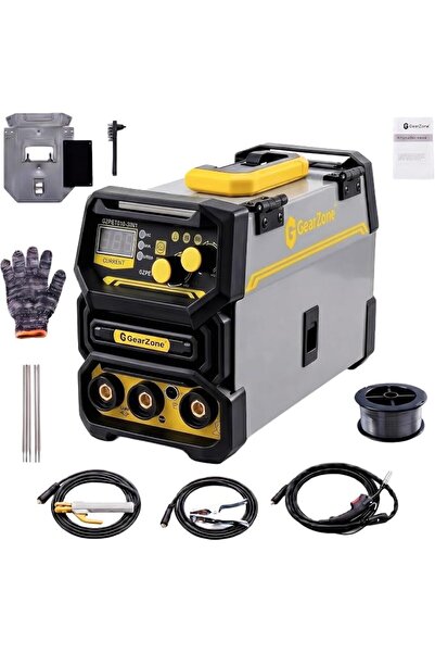 GearZone آلة لحام محمولة، طقم لحام للاستخدام المنزلي ومشاريع DIY (MIG/MMA/TIG)