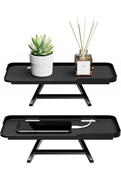 Yelajoy 2 Pcs TV Top Shelf, Adjustable Screen Shelf Top Storage Bracket for C...