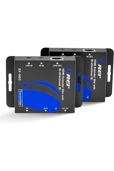 OREI جهاز تمديد HDMI عبر CAT6/CAT7 لمسافة 165 قدم، بدقة 1080p@60Hz، HDMI عبر ...
