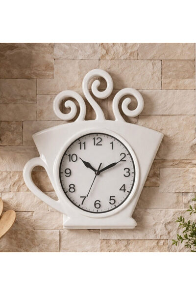 odjas Ceas de perete model ceasca cafea 29x27 cm – design decorativ pentru bu...