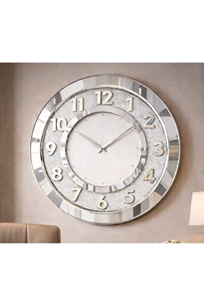 odjas Ceas de perete mare, 50 cm, premium, design elegant, stil modern ALB