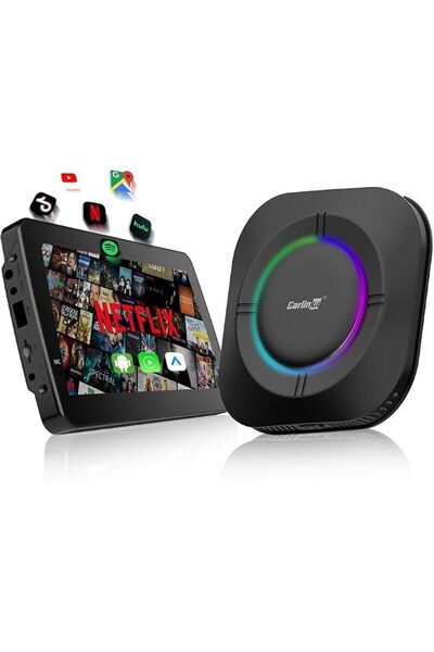 carlinkit Tbox S2 LED, Android 13, 8+128GB with Qualcomm 8-core, 3-in-1 Wirel...