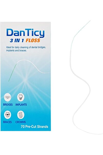 DanTicy Super Floss Dental Floss for Braces, Ultimate Floss Pre-Cut Strands 7...