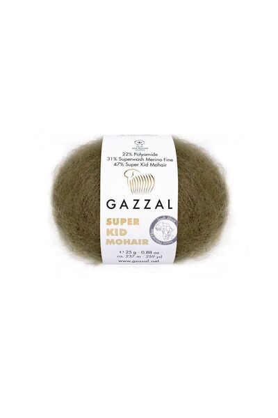 Gazzal Knitting Yarn - Green - Wool