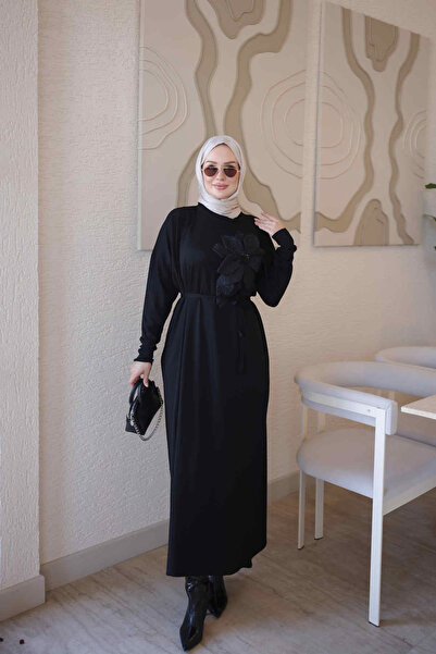İmajButik Modest Dresses - Black - Normal Size