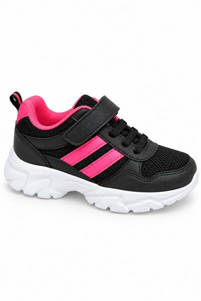 Çocuk Spor Ayakkabı Unisex Sneaker Fileli Hafif Esnek Nefes Alabilen Lastikli Cırtlı