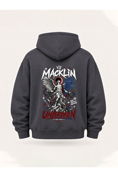 darkopia Unisex Ανδρικό Γυναικείο Φούτερ με κουκούλα με στάμπα Unbroken Desig...