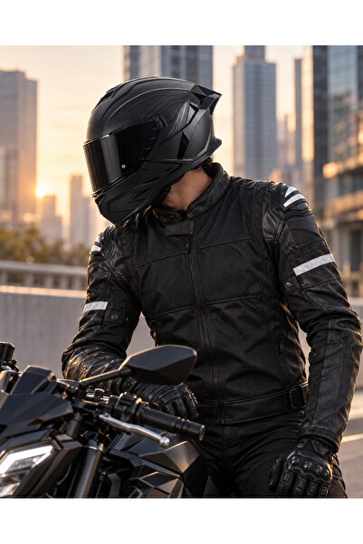 YYK SWAY 867 LINE Mat Siyah Vizör Kask