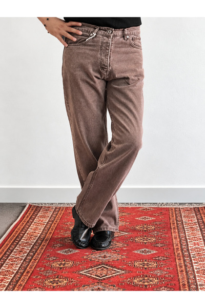 BAGGY KAHVERENGİ JEAN PANTOLON