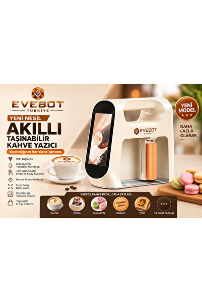 Evebot Gıda Sınıfı Taşınabilir Baskı Kalemi-Printpen Smart