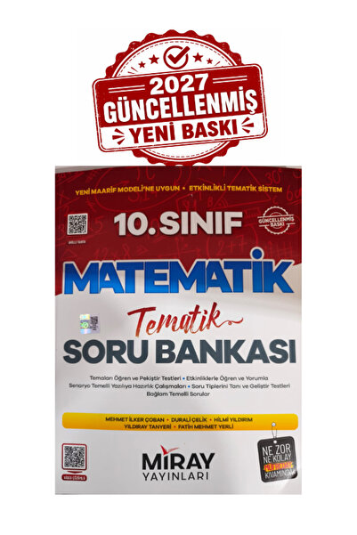 Miray Yayınları 10.Sınıf Tematik Soru Bankası 2026-2027 Yeni Baskı Maarif Mod...