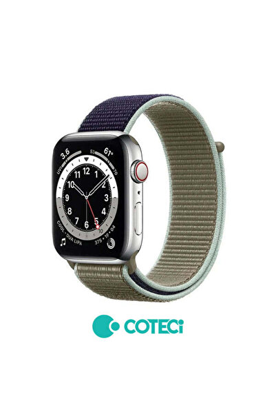COTECi nylon strap compatible with Watch Series 3 42mm, Watch Series 4 44mm, ...