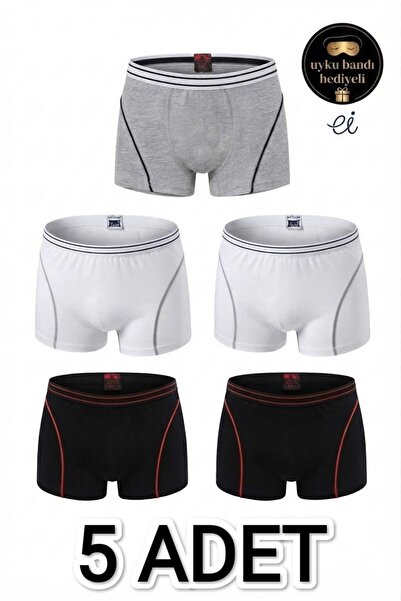 Tutku Pachet de 5 boxeri multicolori din bumbac Lycra pentru băieți - Producț...