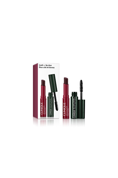 Clinique Maskara ve Ruj Seti Mini Almost Lipstick Black Honey Ruj 1.2gr + Mini Siyah Maskara 3.5ml