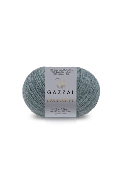 Gazzal Exclusive Silk Mohair Merino Wool Hand Knitting Yarn 25 Gr 200 m - 1 P...