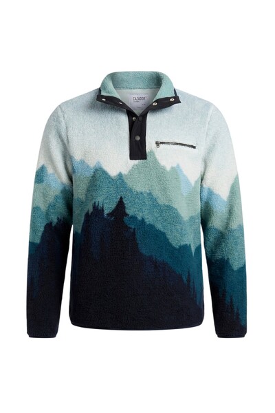 Cazador Erkek Siyah Caz 55070 Kürklü Sweat Sweatshirt