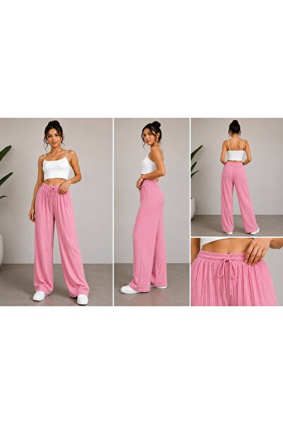 Pembe Fitilli Pantalon