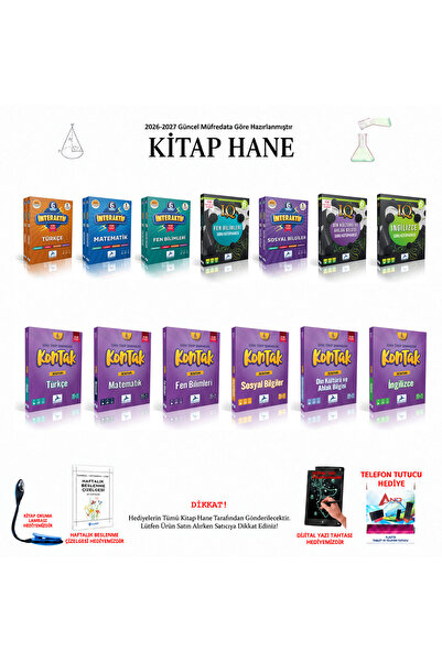 paraf yayınları 6. Sınıf Tüm Dersler Din Kültürü, Fen, İngilizce, Matematik, ...