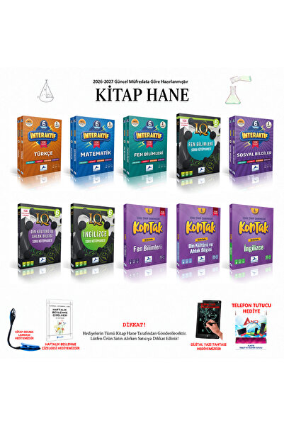 paraf yayınları 6. Sınıf Tüm Dersler Din Kültürü, Fen, İngilizce, Matematik, ...