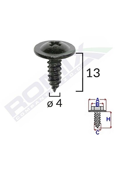 Generic SURUB CU CAP INCRUCISAT DIAMETRU 4MM SET 10 BUC