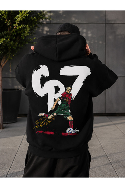 VODEXA Adult Men's Hooded Sweatshirt Printed 3 Thread Raster Sweatshirt -
