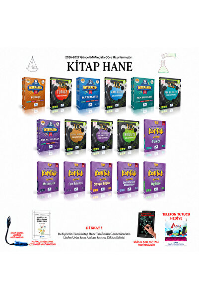 paraf yayınları 6. Sınıf Tüm Dersler Din Kültürü, Fen, İngilizce, Matematik, ...