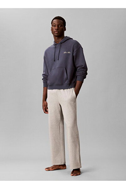 Calvin Klein Lacivert Erkek Sweatshirt LV00NM3035CCI_SCRIPT L/S HOODIE