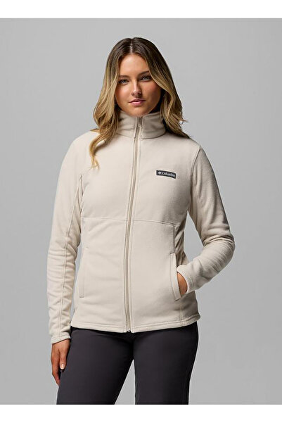 Columbia XK0841 BASIN TRAIL III FULL ZIP Ekru Kadın Polar Sweatshırt