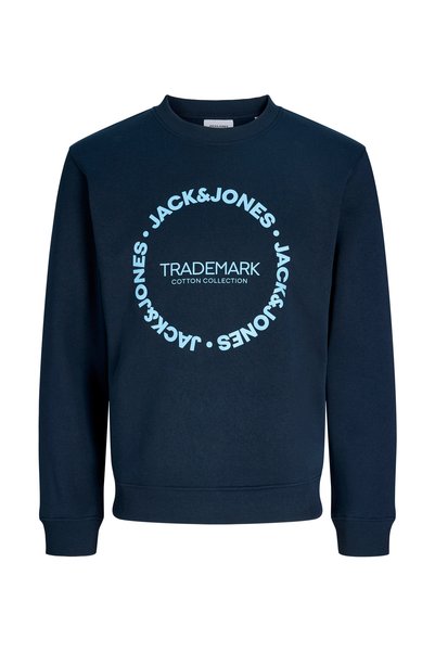 Jack & Jones Lacivert Erkek Çocuk Baskılı Sweatshirt 12299550 JJBENSON SWEAT ...