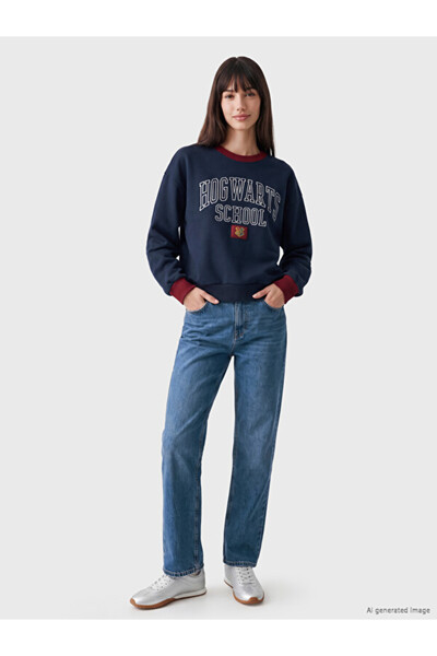 LC Waikiki Printed Oversize Women's Sweatshirt