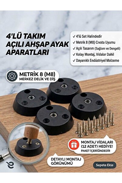 Labarna Doğanızı Aydınlatır! Ahşap Sehpa Ayağı Bağlantı Aparatı Açılı Oval 4 ...
