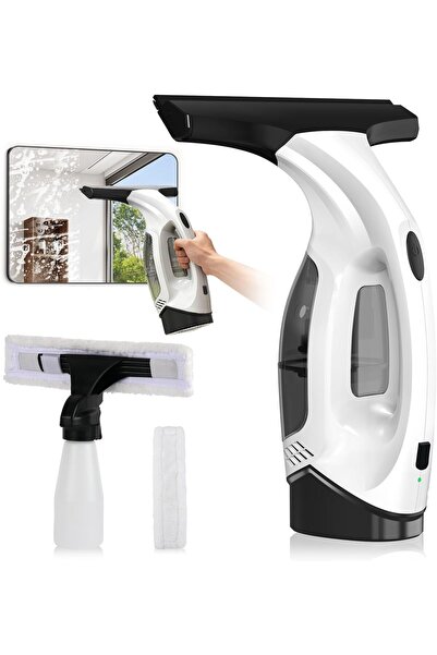 Forubar Cordless Window Vacuum Squeegee, 2000Pa Electric Window Cleaner with ...
