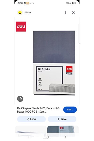 Deli staples 20 boxes 26/6 size