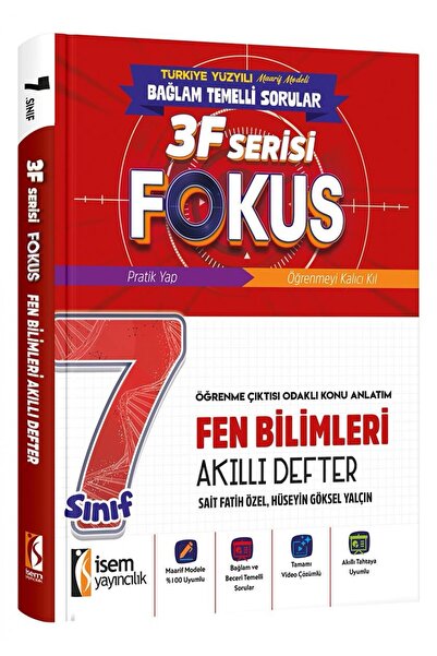 İsem Yayıncılık İsem 7. Sınıf Fokus Fen Bilimleri Akıllı Defter