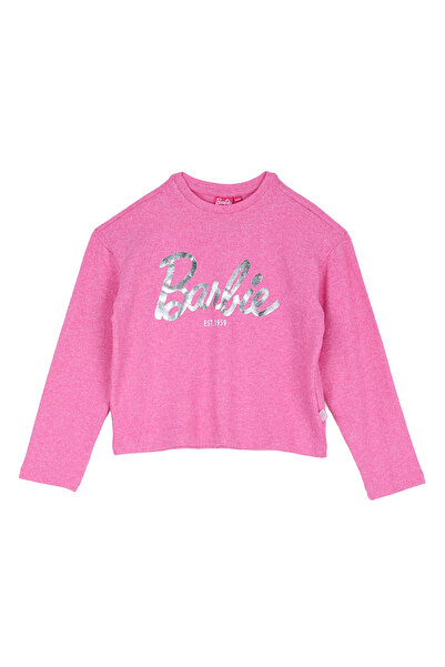 Barbie Fuşya Kız Çocuk Baskılı Sweatshirt BRB6WG-SWT6687