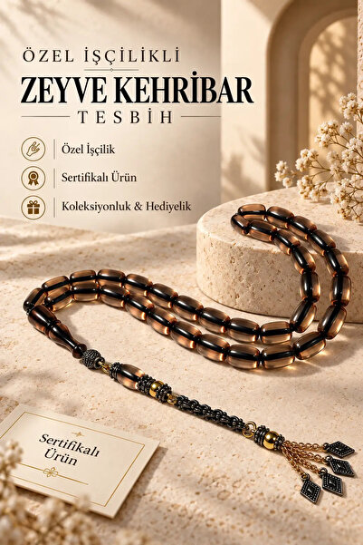 İlkbenaldim Ειδικά Χειροποίητες Χάντρες Προσευχής από Κεχριμπάρι Ζευβέ – Με Π...